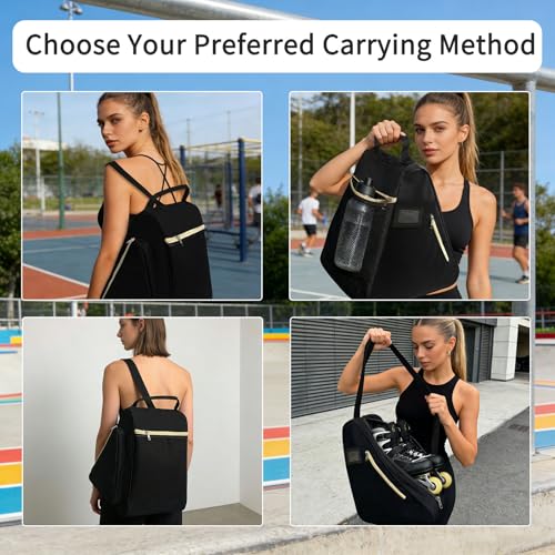 Large Capacity Roller Skate Bag with Adjustable Strap