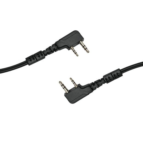 HEOPBIRD Walkie Talkie Earpiece Headset with Mic PTT for Baofeng UV-5R Kenwood Puxing Wouxun Hytera Two Way Radio 2 pin with Covert Acoustic Tube