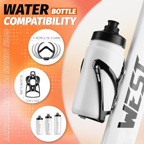 Ultra-Light Durable Bike Water Bottle Cage - Black