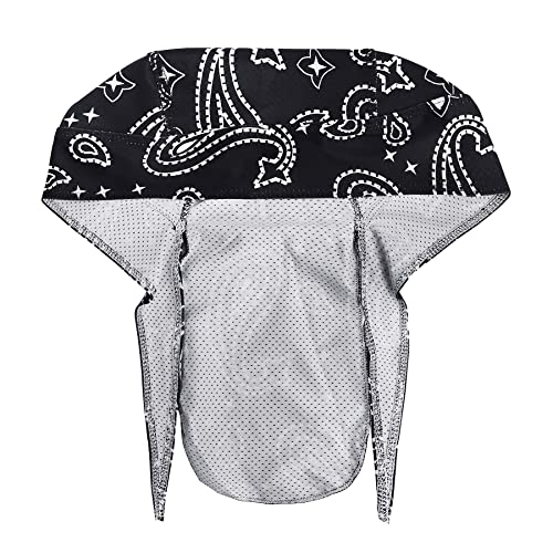 Quick Drying Cycling Cap Headband - Black & Print Style