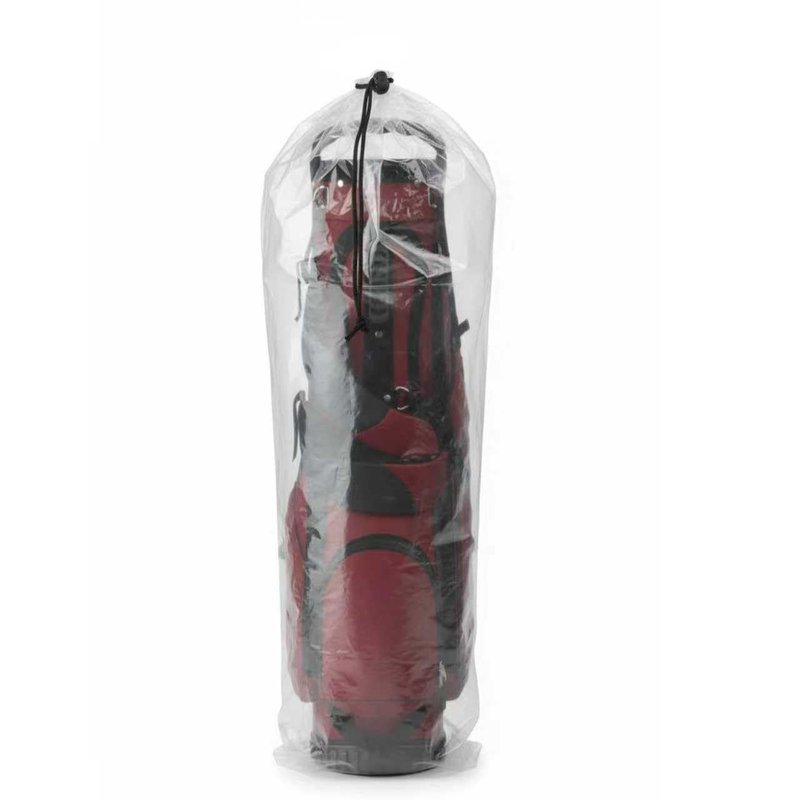 Aogigigio 2 Pack Golf Bag Cover – 31"x62" Extra Large Clear Plastic Dust Covers with Drawstring (4 Mil), Multi-Purpose Storage Bags for Golf Clubs, Household Organizing, Reusable (Clear)