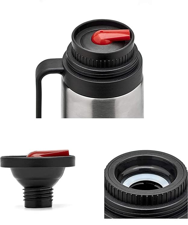 Argentus Thermos Stopper Replacement for Stanley Classic Wide Mouth Bottle Black-Red / 1.1QT