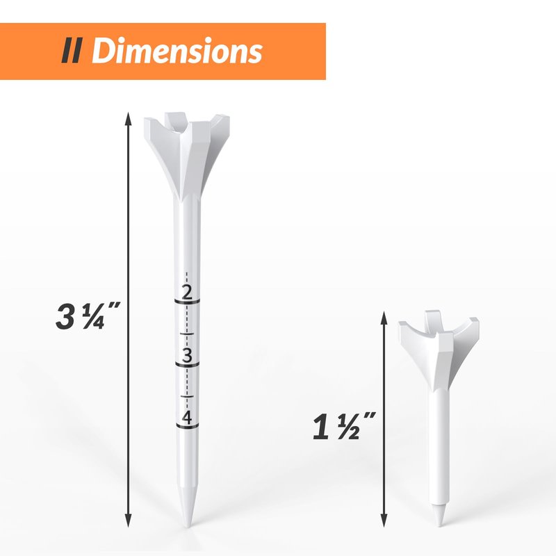 EAGLE WORK Professional 150 Pack Golf Tees(130 Driver Tees + 20 Iron/Hybrid Tees), Low Friction & Resistance, Top Golf Gifts for Men & Unique Golf Gifts for Golfers, White