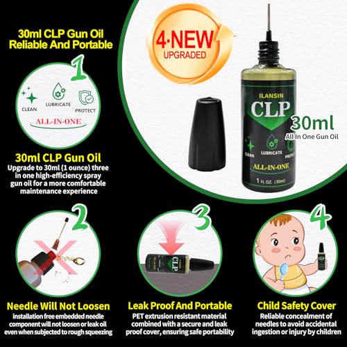 CLP Gun Lubrication Kit - 1oz Needle, Cleaner & Gloves