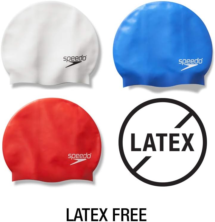 Speedo Silicone Swim Cap - Durable, Comfortable Fit for Enhanced Performance | Unisex Design