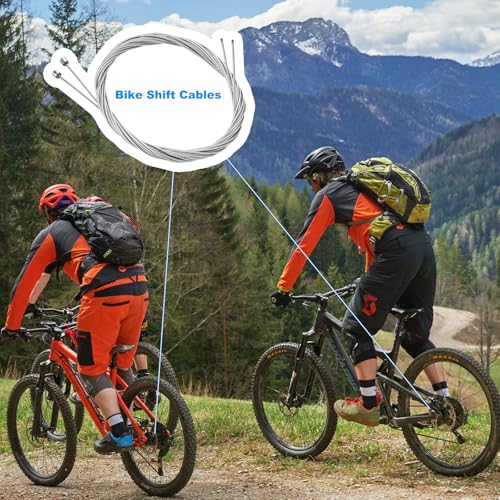 Universal MTB Brake and Shifter Cable Kit - Stainless Steel Replacement Set