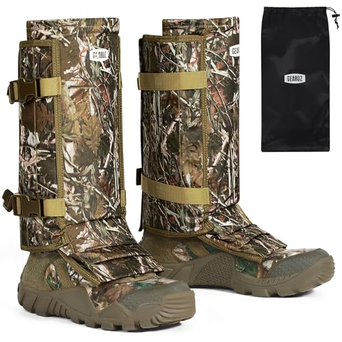 Durable Snake Gaiters for Men/Women - Camo Snake Bite Guards