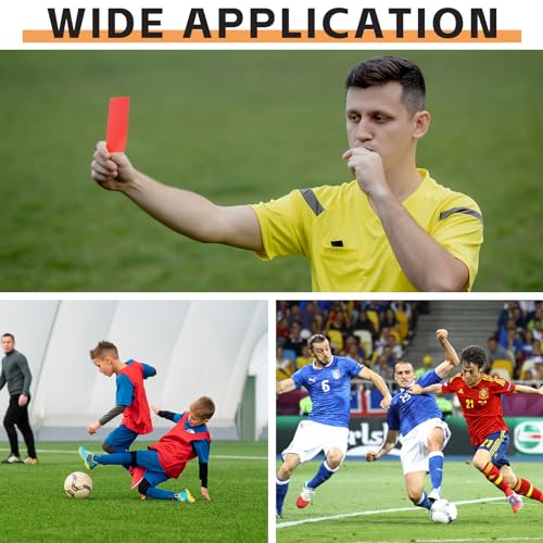Soccer Referee Cards Set - Red & Yellow Warning Cards, 2 Pack