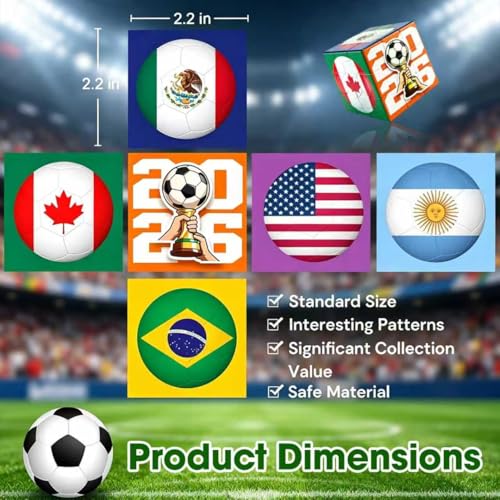 2026 Soccer Speed Cube - Commemorative Puzzle for Fans