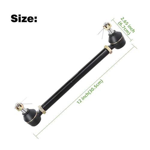 Roykaw Golf Cart Steering Tie Rod End Shaft Assembly Compatible with EZGO TXT/Medalist/Marathon 1994.5-2001 Gas and Electric Golf Carts, OEM# 70074-G01, 70074-G02, 1PC