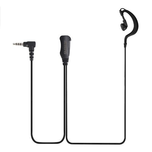 Retevis RT22P Walkie Talkie Earpiece with Mic, 3.5mm Two Way Radio Earpiece 1 Pin, Compatible RT22P RB19 RB19P B3H B3B Walkie-talkies, Soft C-Type Earhook Two Way Radio Earpiece(1 Pack)