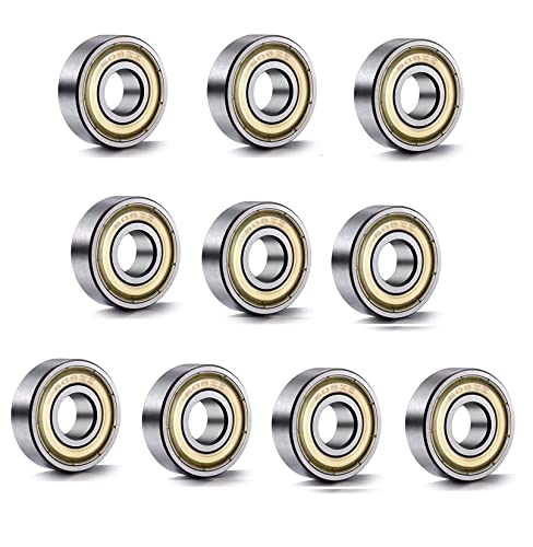 608ZZ Miniature Ball Bearings - 8mm x 22mm x 7mm - 10 Pack
