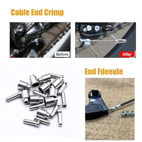 107PCS Stainless Steel Bicycle Cable Kit - Silver