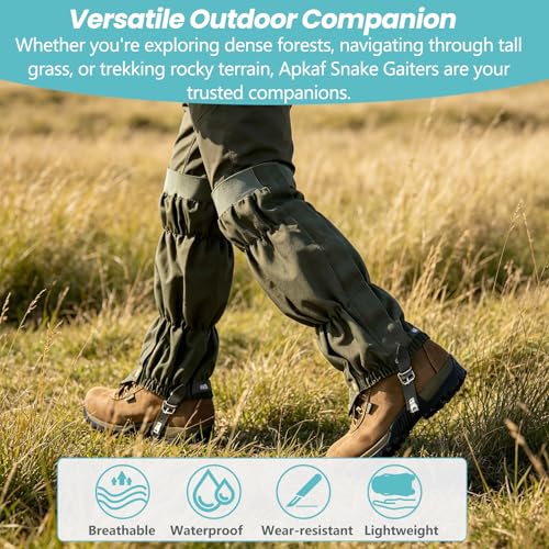 Snake Gaiters - Waterproof Snake Bite Protection Leg Guards