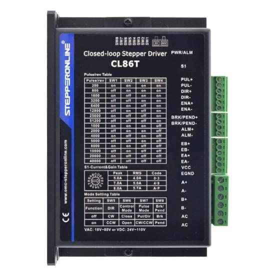 STEPPERONLINE Closed Loop Stepper Driver V4.1 0-8.0A 18-80VAC/24-110VDC for Nema 34 Stepper Motor