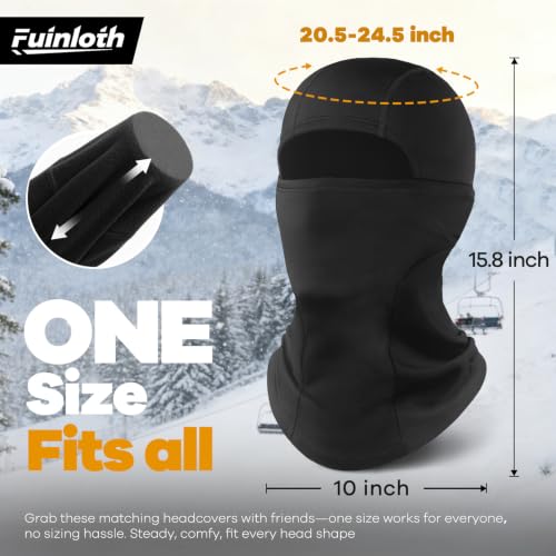 Fuinloth Army Green Ski Mask Balaclava Pro – Windproof Winter Face Mask
