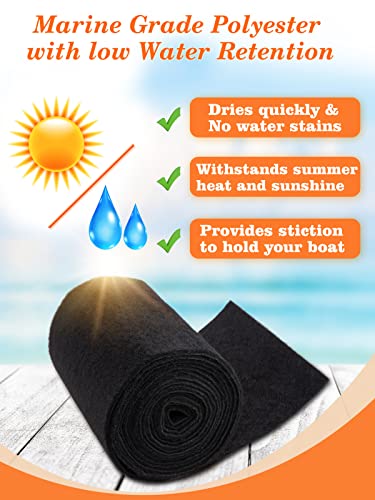 PAMASE 13ft Boat Trailer Bunk Carpet | Marine-Grade 6mm Thick Marine Carpet for Trailers & Decks