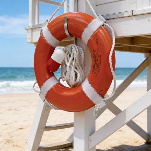 Aluminum Ring Buoy J-Hook Mounting Bracket for Marine & Dock Safety