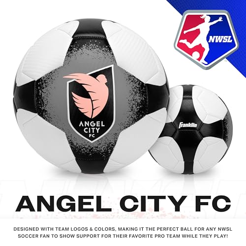 Angel City FC Soccer Ball - Official Size 5 with Pump