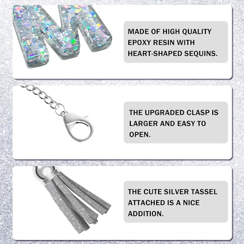 Silver Letter Charm - Bling Tumbler Handle Accessory - Letter A