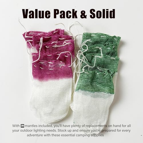 20-Pack U-Shaped Propane Lantern Mantles with String Tie