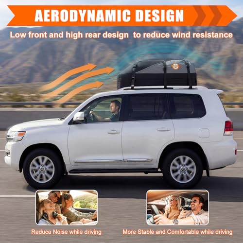 20 Cu Ft Rooftop Cargo Carrier Bag - Waterproof Soft Roof Bag