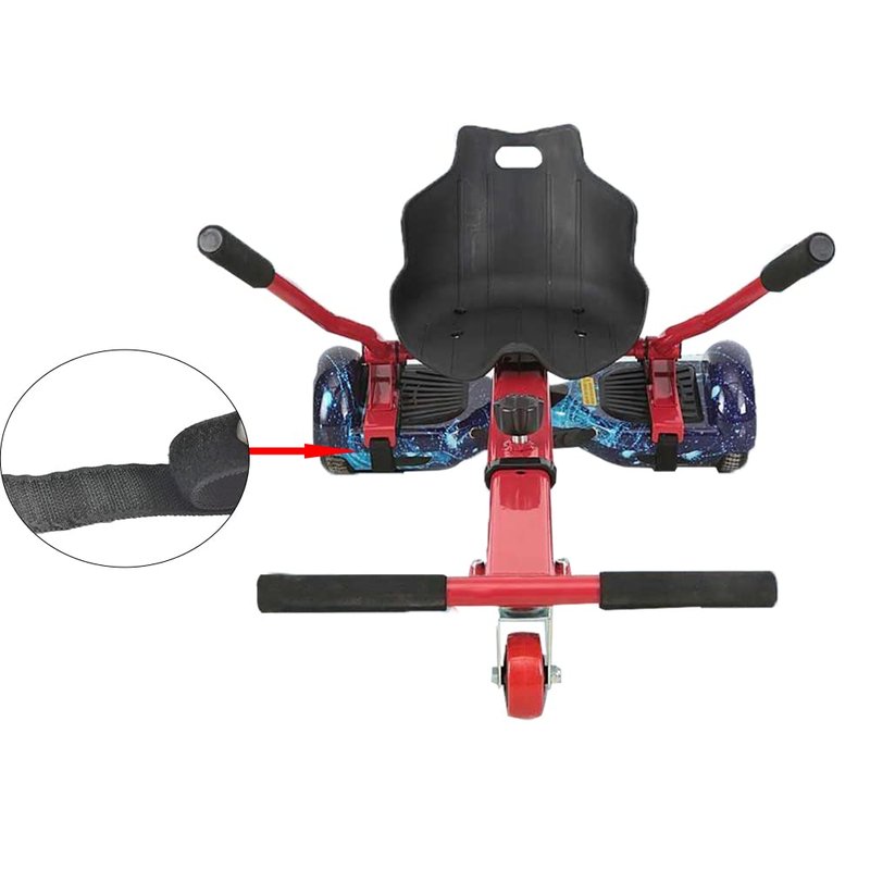 LAKKIT Hoverboard Seat Attachment Straps Adjustable Replacement Straps for Hoverboard Gocart Self Balancing Scooter 3 Pairs