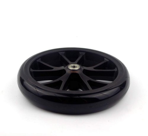 8 Inch Scooter PU Wheel With Bearings Kids Kickscooter Wheel Adult Scooter Replacement Spare Wheel Shopping Cart Solid Wheel (10spokes wheel)