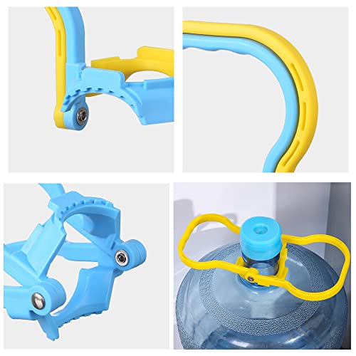 2-Pack 5 Gallon Water Bottle Carrier with Ergonomic Grip Handle
