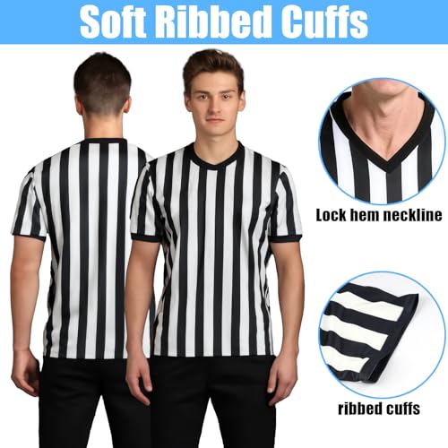 Basketball Referee Shirt - V-Neck Short Sleeve for Men & Women