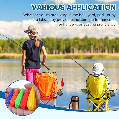 Fishing Practice Plugs - 5pcs Mixed Sizes Silicone Casting Tools