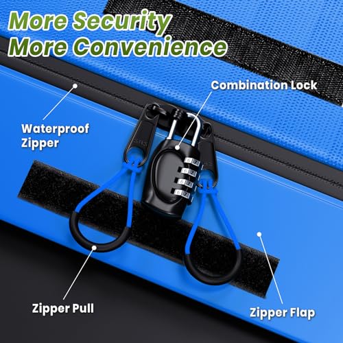 21 Cu Ft Waterproof Rooftop Cargo Bag - Blue