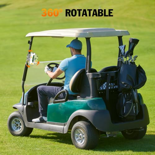 Magnetic Golf Cart Phone Holder - 360° Rotation & Multi-Use