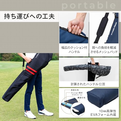 Golf Club Case - Foldable Design for 47” Clubs - Black