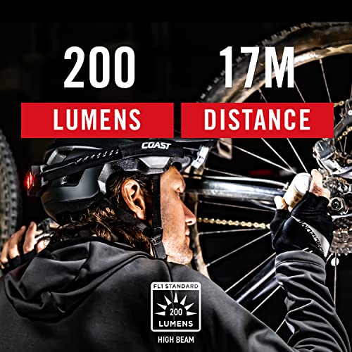 Coast ZX20B Dual Purpose Rechargeable Booster Pack, Power Bank and 200 Lumen LED Flashlight, Safety Signal for RL20R. RL20RB, RL22R, RL27R