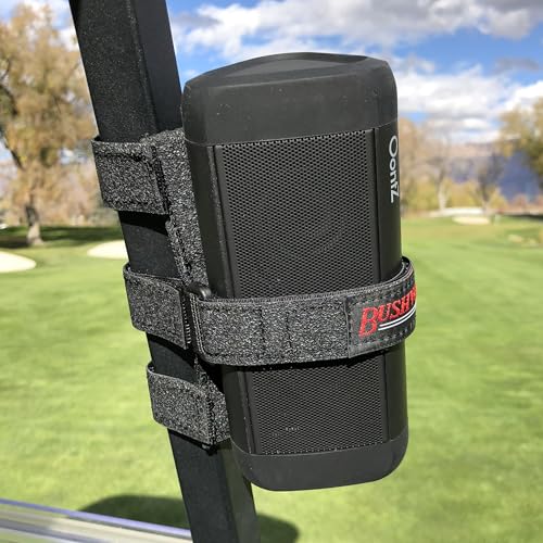 Portable Bluetooth Speaker Mount for Golf Cart Railing - Adjustable Non-Slip Holder