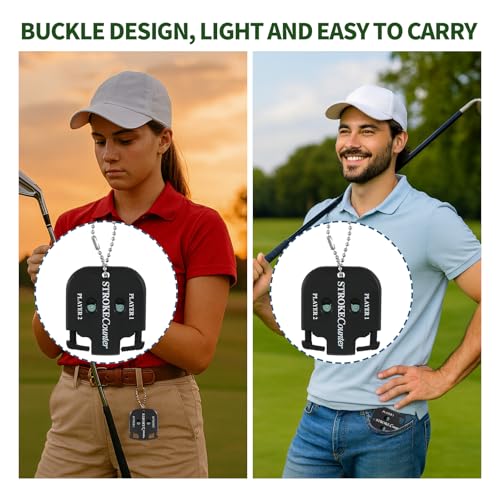 Mini Golf Stroke Counter Clicker - 2PCS Dual Dial Scorekeeper
