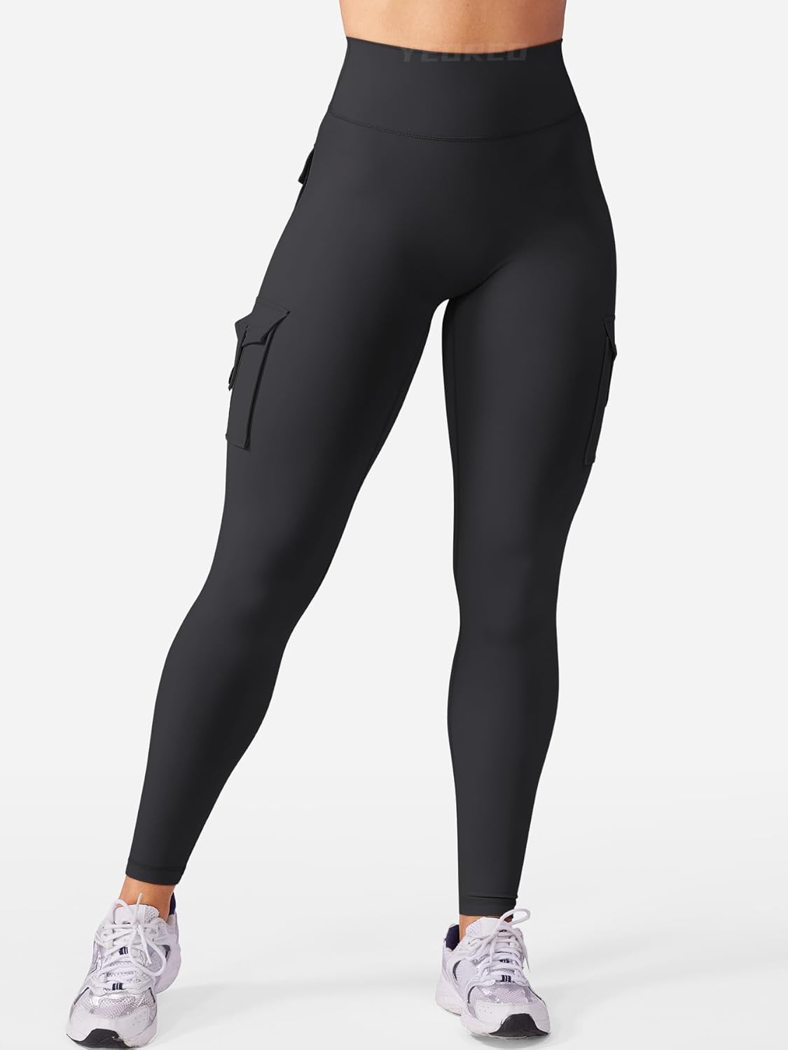 YEOREO CoreFlex Workout Cargo Leggings - Hidden Scrunch Butt Lift | Women's Gym Yoga Pants with Pockets