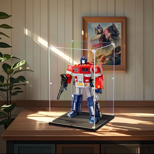 Dofopo Clear Acrylic Display Case 10x10x15.7 Inch - Premium Collectibles Showcase