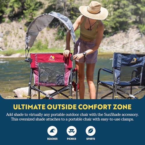 GCI Outdoor Sunshade Accessory - Mercury Gray Portable Shade with UPF 50