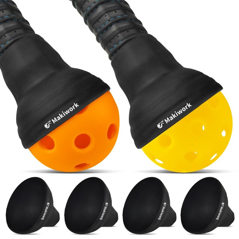 Pickleball Ball Retriever - Silicone Pickleball Grabber and Picker - Universal Suction Cup - Accessory to Pick Up Balls - Fits All Standard Paddles - Pickleball Ball Picker