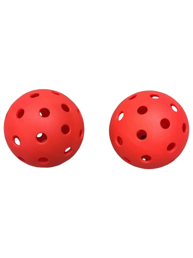VisnzvLux 4-Pack Red X-40 Pickleball Balls 74mm Diameter 40 Holes Outdoor Pickleball Balls