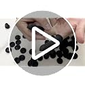 150pcs Disposable Latex Finger Cots - Black 65x25mm