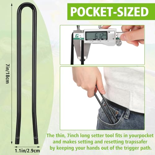 Dog Proof Traps Tool - 7 Inch Lever Handle for Raccoon & Beaver Traps