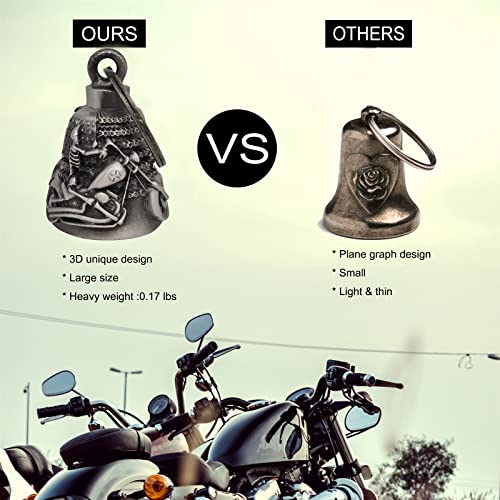 Dream Apparel Chopper Motorcycle Ride Bell Keychain for Bikers & Luck - Heavy Spirit Accessory