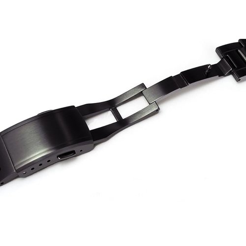 316L Stainless Steel Watch Band and Bezel Compatible with Casio GWM-5610 Watch Mod Kit Replacement (black)