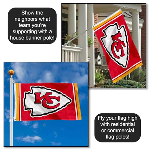Kansas City Chiefs 3x5 Flag - Durable Polyester with Grommets