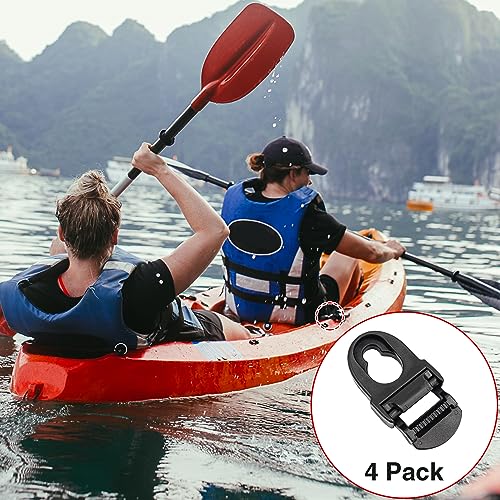 Kayak Seat Clips and Hooks - 4 Sets, One Size Replacement Parts