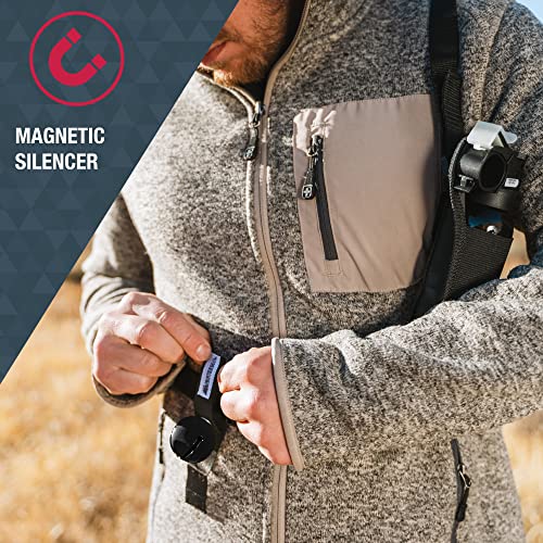 Bear Bell with Magnetic Silencer - Black for Hiking & Camping