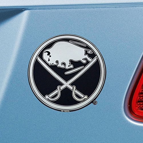 Chrome Emblem - Buffalo Sabres - 3" X 3" Sports Emblem